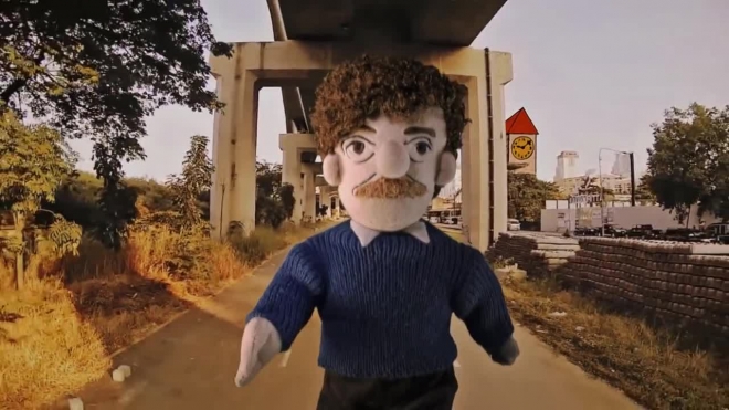 Музыканты из Петербурга сняли клип с кукольным Куртом Воннегутом в главной роли