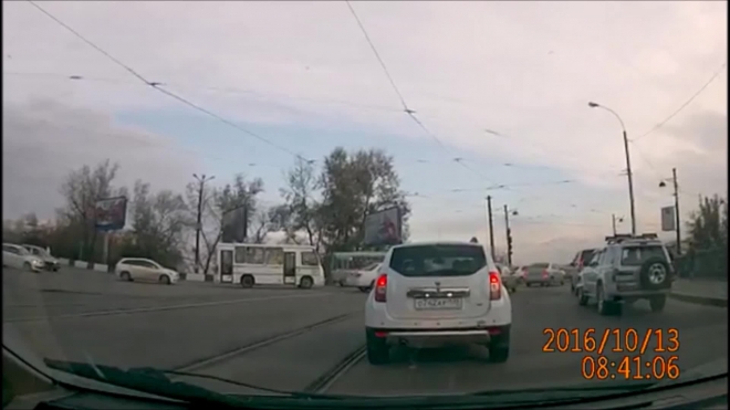 Авария с автобусом в Иркутске.