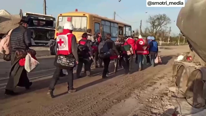 Из "Азовстали" в Мариуполе эвакуировано 50 человек