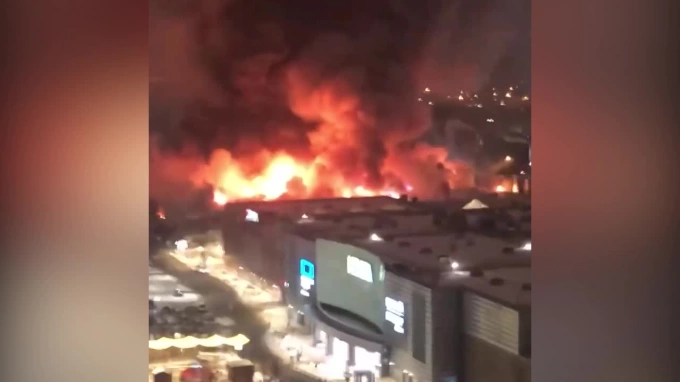 В Москве произошел пожар в ТЦ 