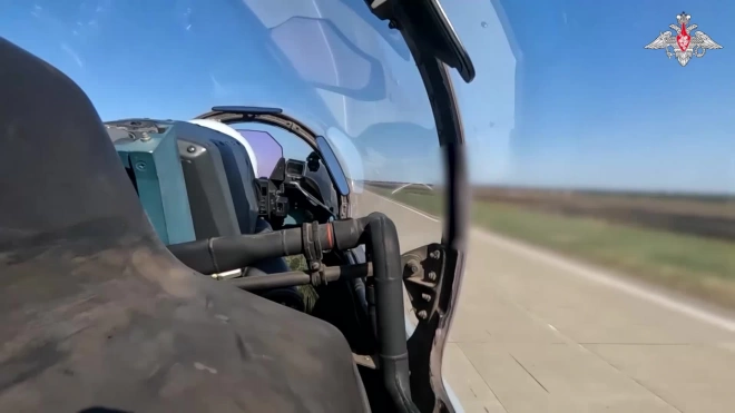 В Минобороны показали боевую работу истребителей Су-30 на спецоперации