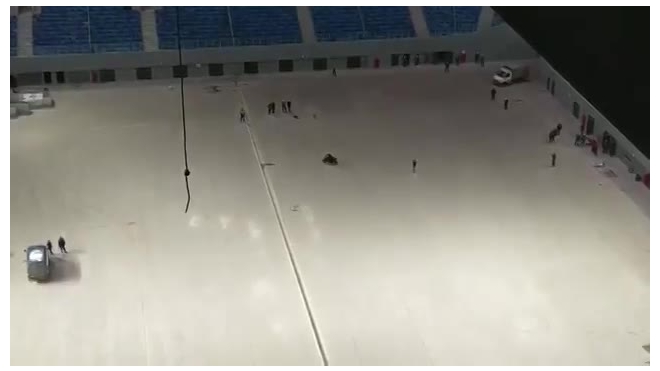 Видео: в чаше стадиона "Зенит-Арена" прокатились мотоциклисты
