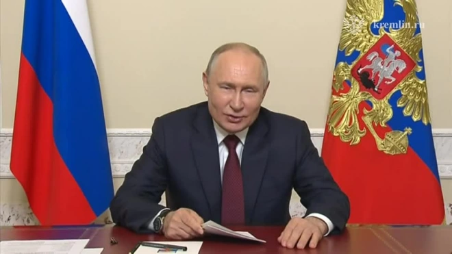 Путин по видеосвязи пообщался с награжденными орденом "Родительская слава" семьями