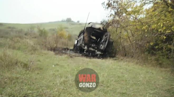 Появилось фото уничтоженной колонны элитного спецназа Азербайджана в Карабахе