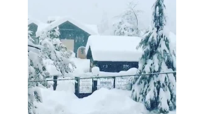 Снегопад в Красной Поляне побил все рекорды (видео)