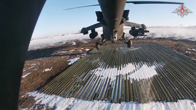 Минобороны показало кадры боевой работы экипажей Ми-35