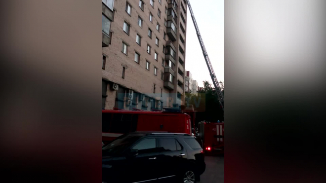 На Васильевском острове горела квартира в многоэтажном доме
