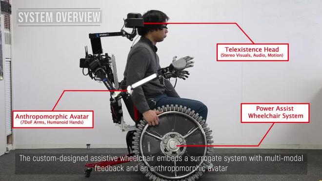 Японские инженеры создали инвалидную коляску с руками