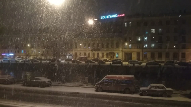 В пятницу в Петербурге повалит настоящий снегопад 