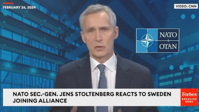 Столтенберг назвал вступление Швеции в НАТО сигналом Путину, что двери альянса открыты