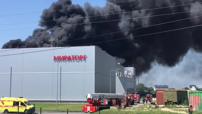 На заводе "Мираторга" в Калининграде произошел пожар