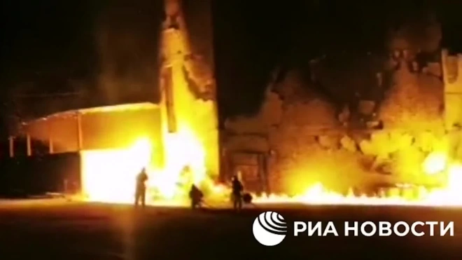 В дагестанском Дербенте на коньячном заводе случился пожар