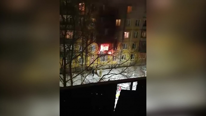 Пожар в квартире дома на Луначарского удалось потушить за час