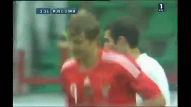 Андрей Аршавин получил травму. 0:0 после первого тайма Россия-Сербия