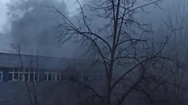 На Академика Павлова произошел пожар в офисном здании