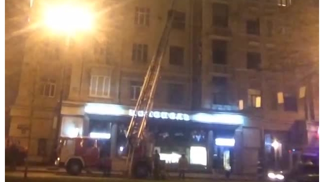 В Приморском районе спасатели тушили пожар в кафе "Georgia"