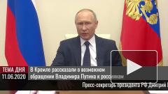 В Кремле рассказали о возможном обращении Владимира Путина к россиянам