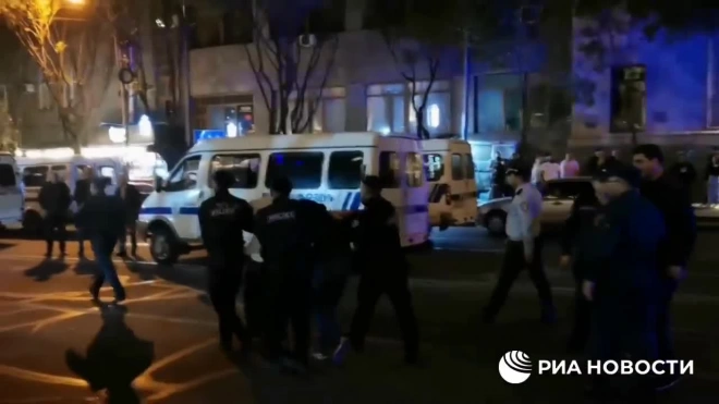 На митинге у здания правительства Армении задержали девять человек