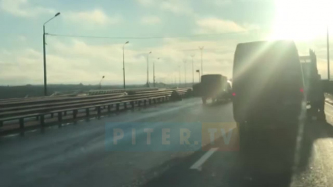 На обледеневшем Киевском шоссе столкнулись 14 транспортных средств