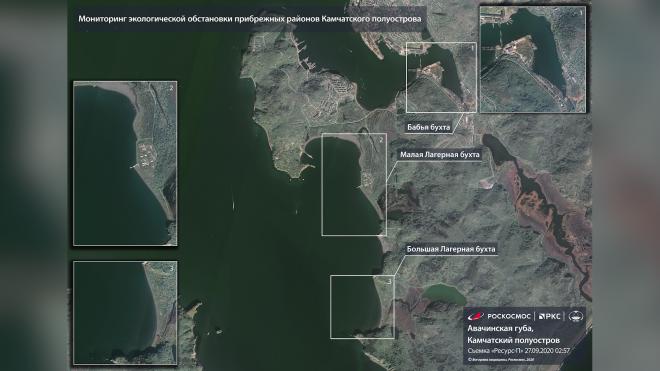 "Роскосмос" показал, как выглядит побережье Камчатки после экологической катастрофы