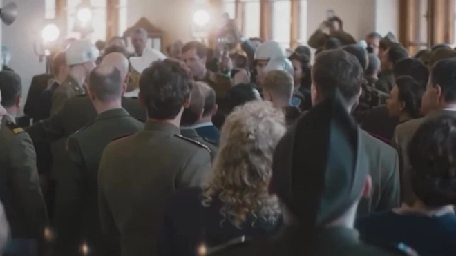 Путин вместе с ветеранами посмотрел трейлер "Нюрнберга"