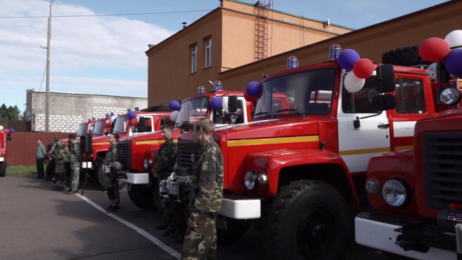 Видео: Выборгские лесничества получили новую пожарную технику