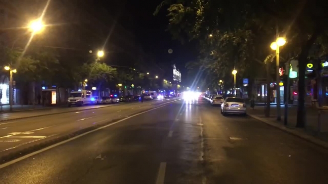 Появилось видео с места взрыва в Будапеште