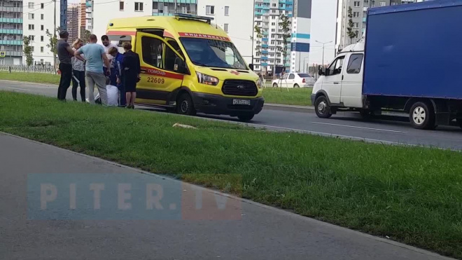 Видео: на Муринской дороге водитель "Газели" сбил мальчика 