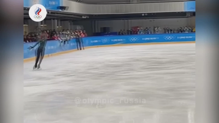 Валиева исполнила несколько тройных прыжков на тренировке на Олимпиаде-2022