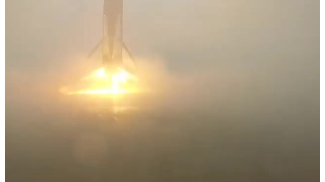 Видео неудачи американцев с Falcon 9 появилось в Сети