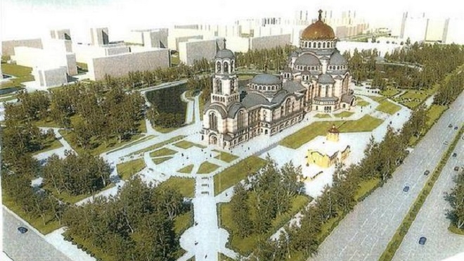 Строительство храма перенесут из парка Малиновка на участок для больницы и роддома