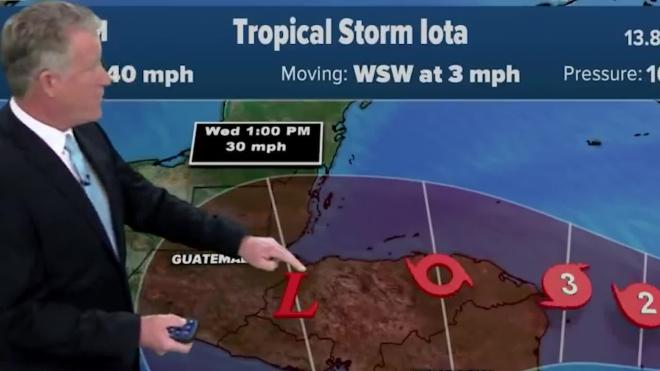 Тропический шторм "Йота" образовался в Карибском море
