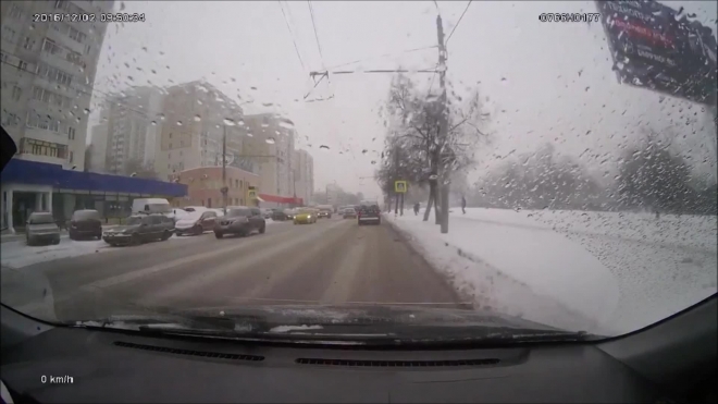 ДТП на пешеходном в Москве.