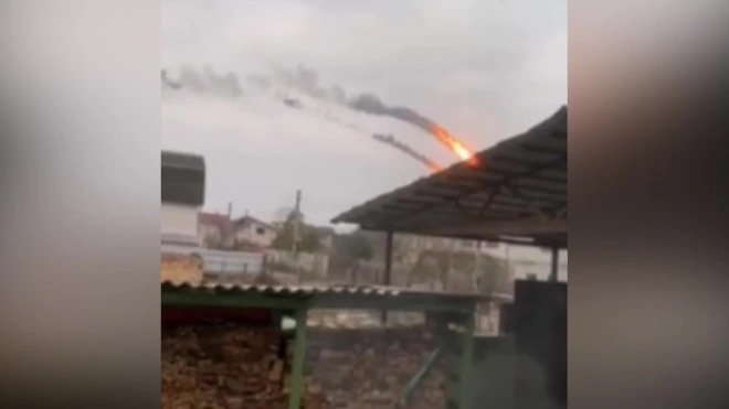 Уничтожение истребителя МиГ-29 над Киевским водохранилищем попало на видео