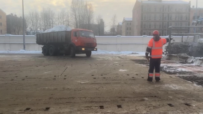 С начала сезона в Петербурге приняли более 809,5 тыс. кубометров снежных масс