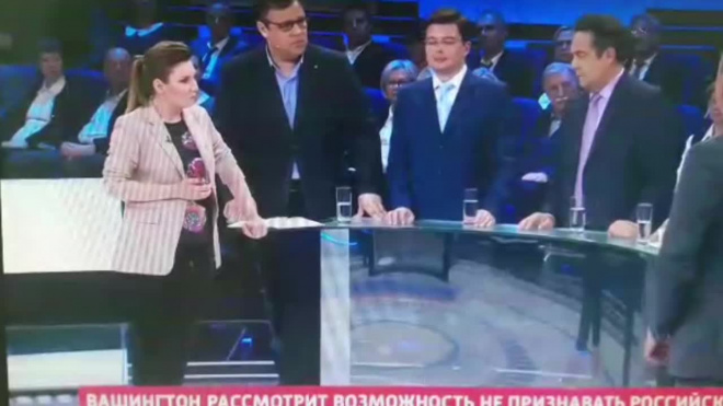 Два политолога устроили скандал в эфире "России-1" из-за Саакашвили: видео