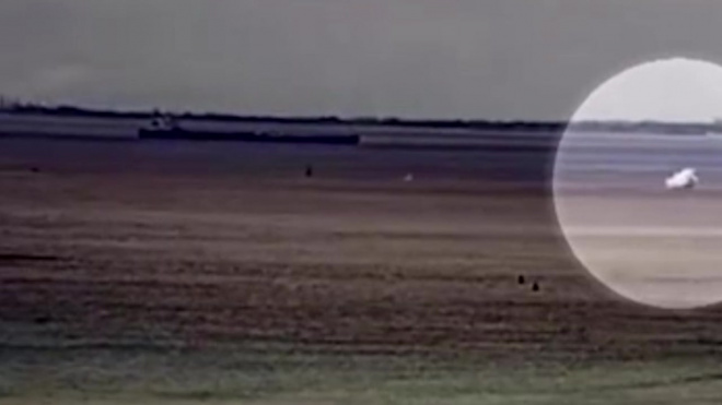 Опубликовано видео момента крушения военного истребителя США