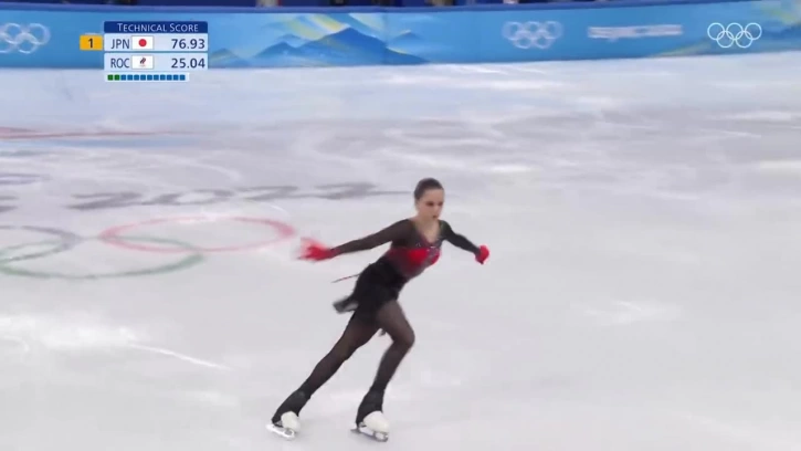 Валиева победила в произвольной программе на командном турнире Олимпиады-2022