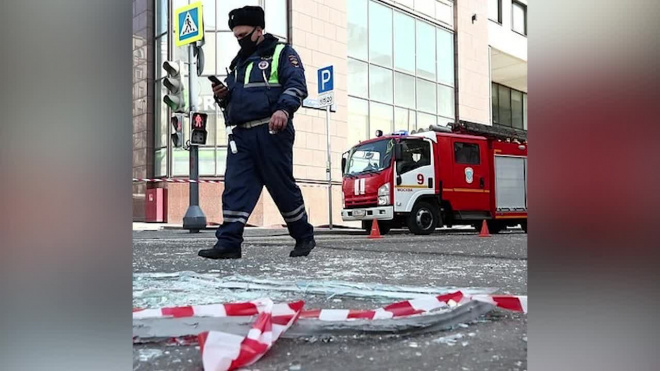 В московском бизнес-центре произошел взрыв