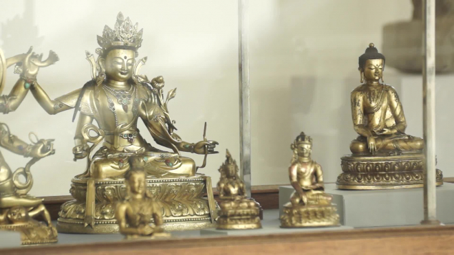 В центре Эрмитажа на "Старой деревне" открылась выставка буддийского искусства‍