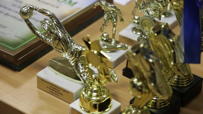 Видео: в Выборге прошло награждение команд Первенства и Чемпионата Выборгского района по футболу