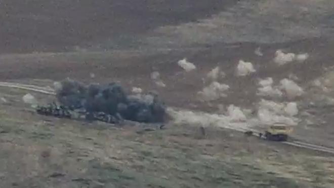 Армения показала кадры удара по азербайджанским солдатам