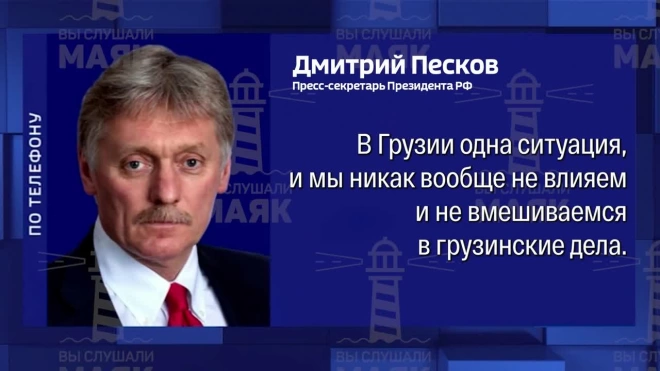 Песков: Россия не пытается влиять на выборы в Молдавии и Грузии