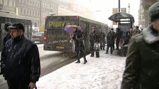 Замело, закружило. Петербург впервые за сезон оказался во власти серьёзного снегопада