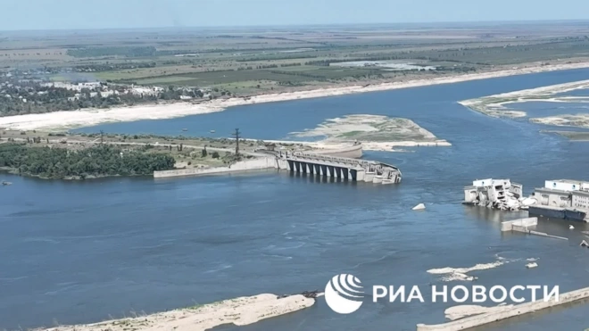 "РИА Новости": последствия разрушения Каховской ГЭС попали на видео