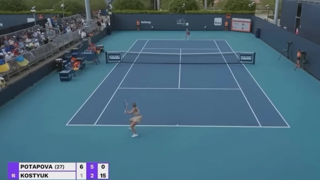 Российская теннисистка Потапова обыграла украинку Костюк на турнире в США