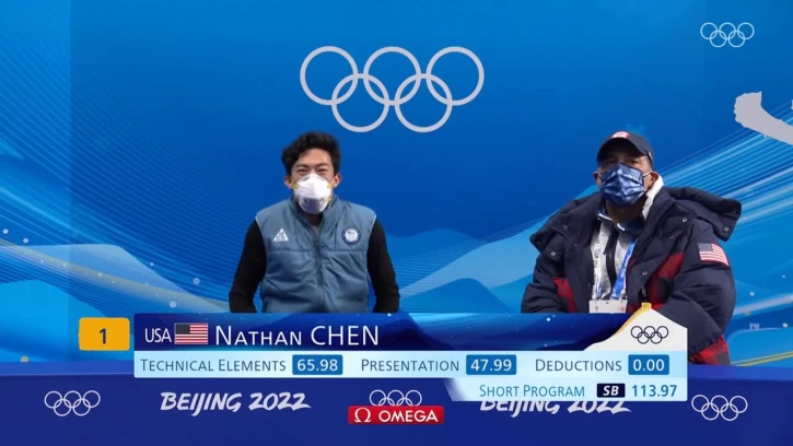 Нэйтан Чен установил мировой рекорд в короткой программе на Олимпиаде-2022