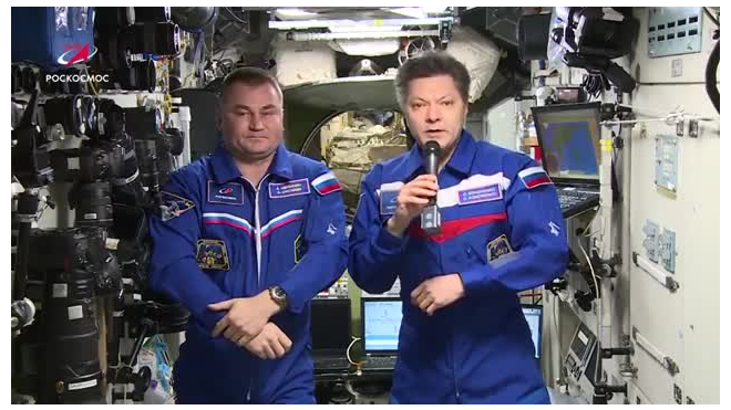 Космонавты с борта МКС поздравили с Днем Космонавтики