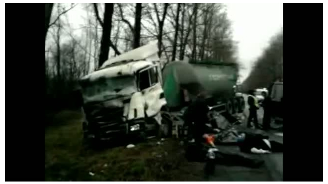 Последствия страшного ДТП на Таллинском шоссе сняли на видео