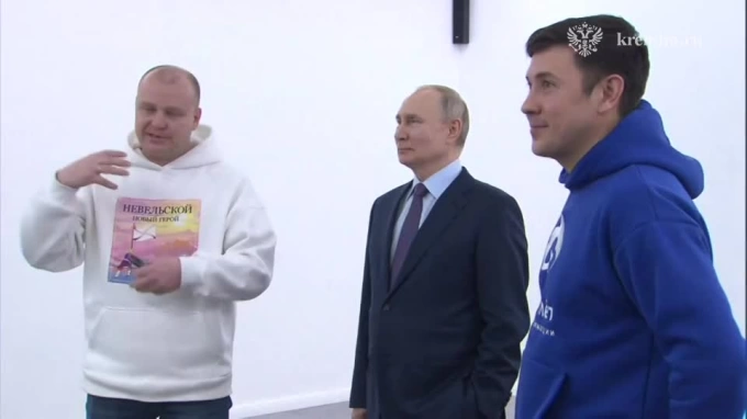 Путин посетил анимационную студию 